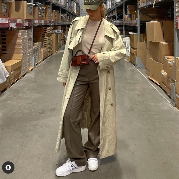 Zara Faux Leather Full Length Pants - Picture 11 of 11